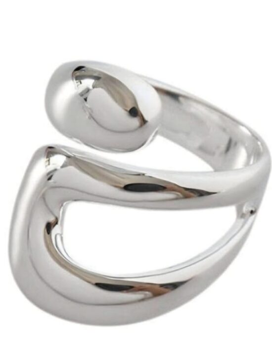 Γυναικείο Ατσάλινο Δαχτυλίδι Open Design σε Ασημί Απόχρωση – Stainless Steel Ring