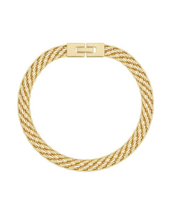 EDBLAD Ατσάλινο Βραχιόλι Gold Tone Multi Chain Elegant Design