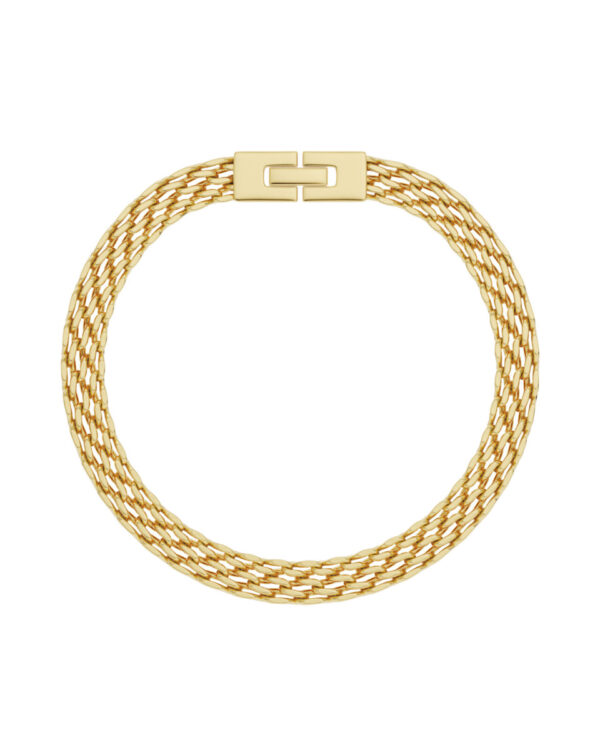 EDBLAD Ατσάλινο Βραχιόλι Gold Tone Multi Chain Elegant Design