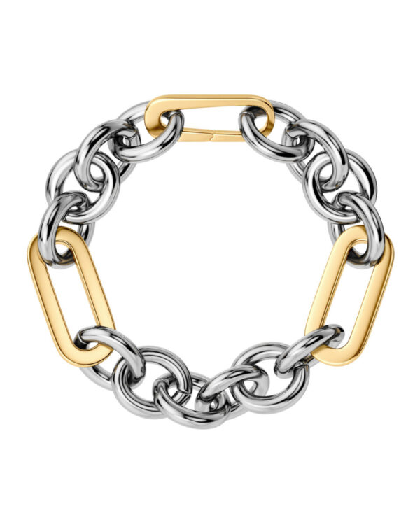 EDBLAD Δίχρωμο Chain Βραχιόλι Silver & Gold Tone με Chunky Links