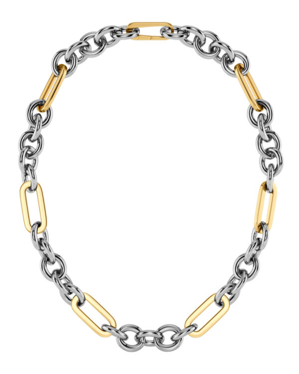 EDBLAD Ατσάλινο Κολιέ Two Tone Chain Gold & Silver Design