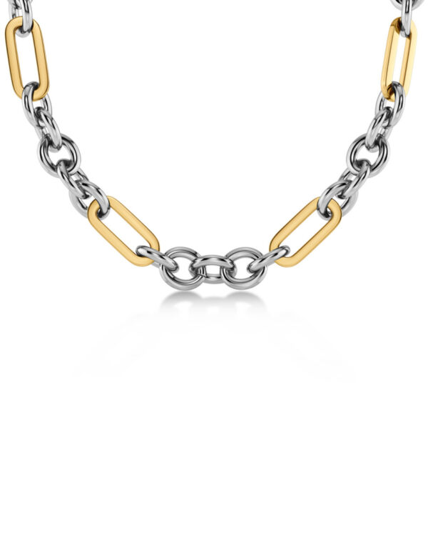 EDBLAD Ατσάλινο Κολιέ Two Tone Chain Gold & Silver Design
