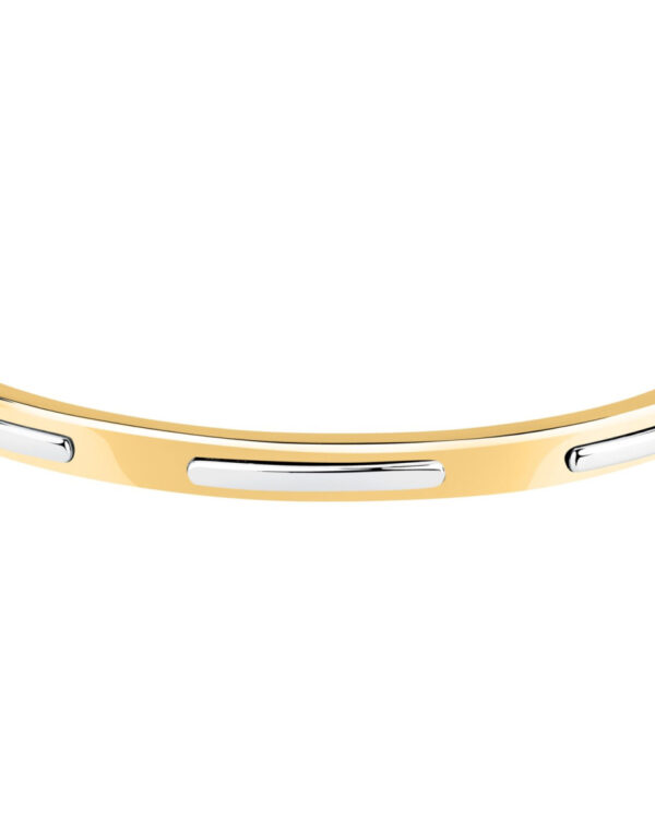 Trussardi Stainless Steel Bangle Bracelet σε Χρυσό & Ασημί Τόνο – Minimal Design