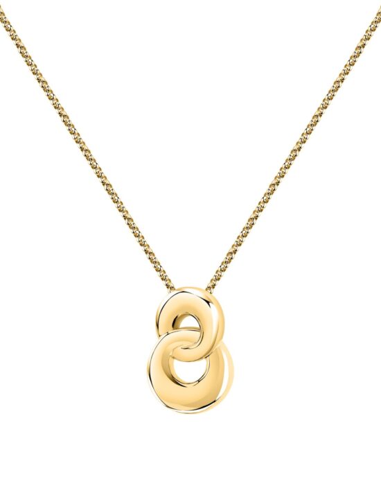 Trussardi Stainless Steel Necklace σε Χρυσό Τόνο – Bold Minimal Design