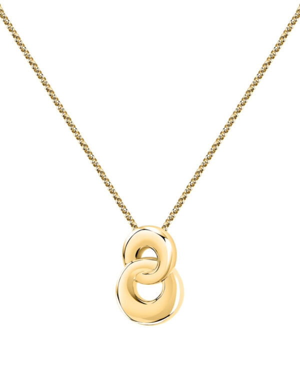 Trussardi Stainless Steel Necklace σε Χρυσό Τόνο – Bold Minimal Design