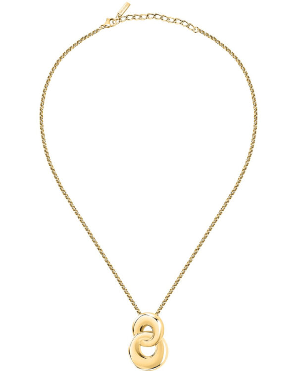 Trussardi Stainless Steel Necklace σε Χρυσό Τόνο – Bold Minimal Design