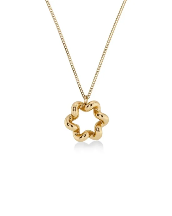 Κολιέ Ατσάλινο Spiral Necklace Gold EDBLAD Minimal Elegant
