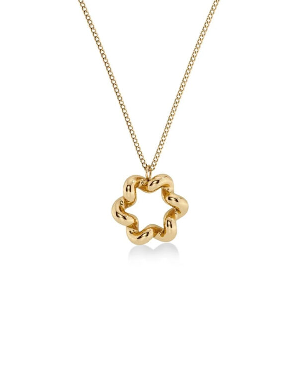 Κολιέ Ατσάλινο Spiral Necklace Gold EDBLAD Minimal Elegant