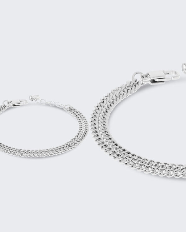 Ανδρικό Βραχιόλι Liu Jo Double Chain σε Silver Tone από Ανοξείδωτο Ατσάλι