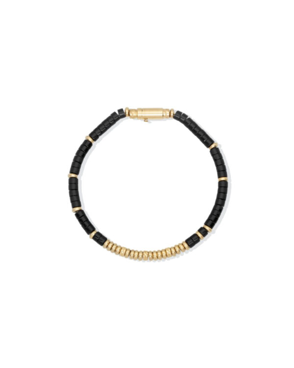Ανδρικό Βραχιόλι Liu Jo σε Μαύρο & Gold Tone από Ανοξείδωτο Ατσάλι