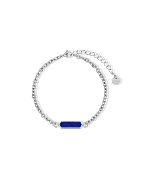 Ανδρικό Βραχιόλι Liu Jo με Blue Detail σε Silver Tone από Ανοξείδωτο Ατσάλι