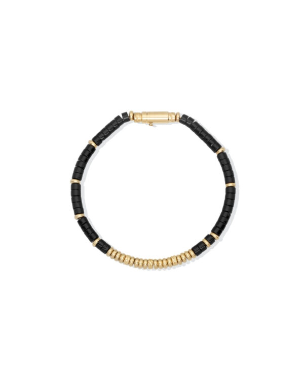 Ανδρικό Βραχιόλι Liu Jo σε Μαύρο & Gold Tone από Ανοξείδωτο Ατσάλι