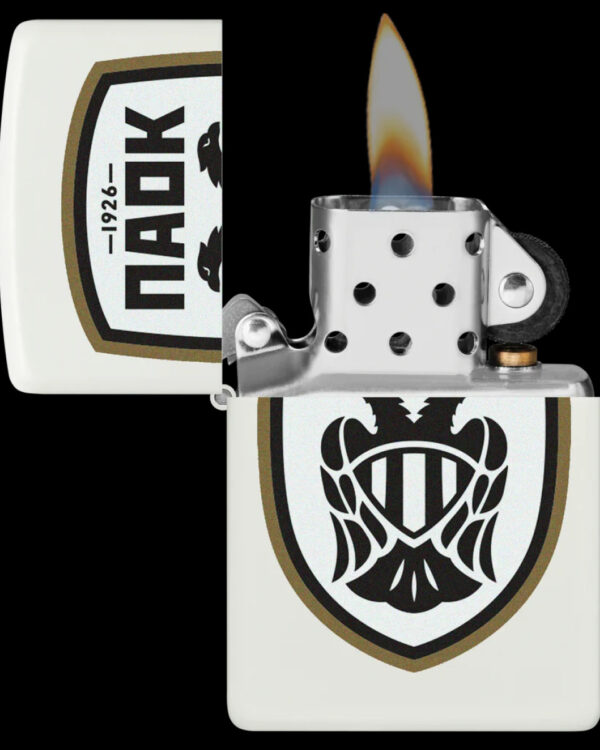 PAOK Black Logo W Zippo