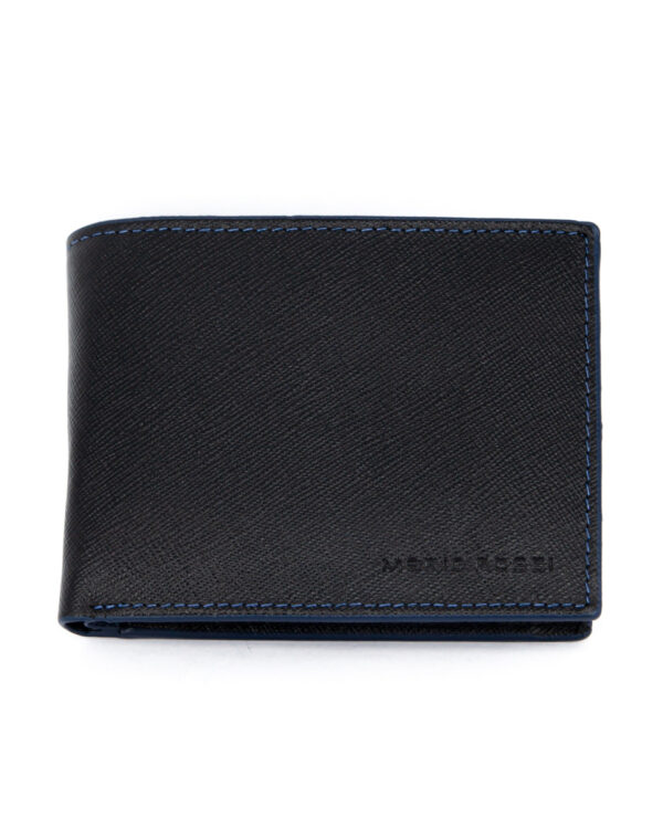 Ανδρικο Δερμάτινο Πορτοφόλι Mario Rossi 5940 S Black/navy