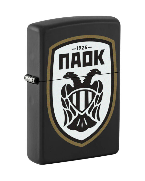 PAOK Black Logo B Zippo